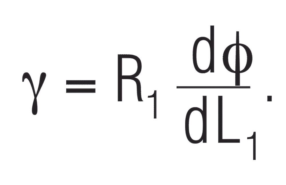 비틀림을 받는 봉의 전단 변형률 계산식