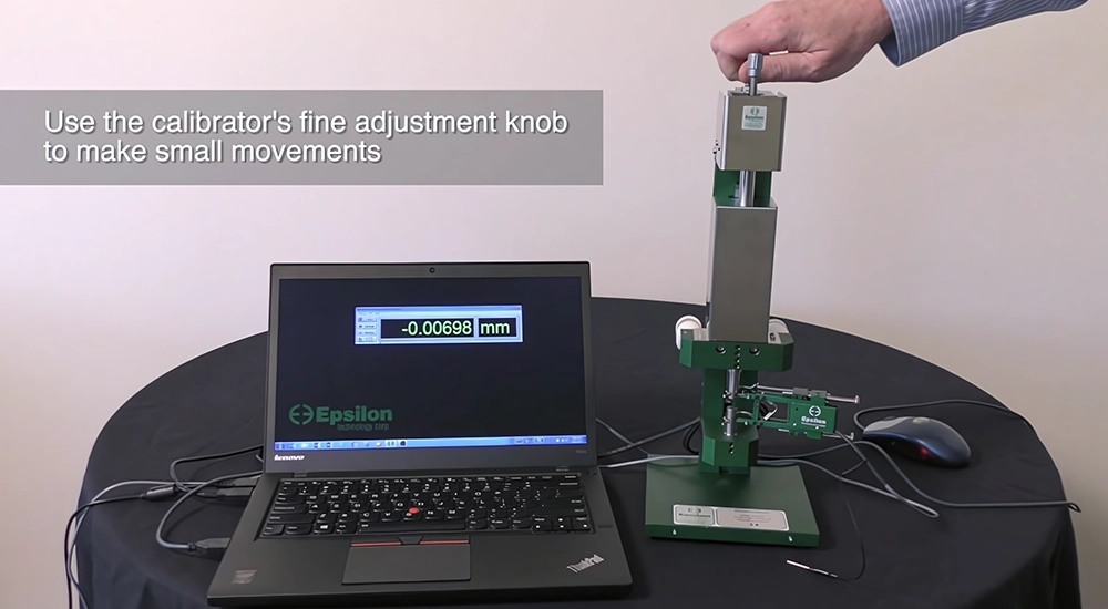 소프트웨어 위치 표시 기능이 있는 디지털 신율계 교정기